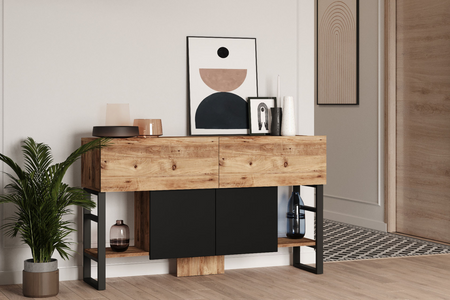 Console bois industrielle Tari Concept Usine