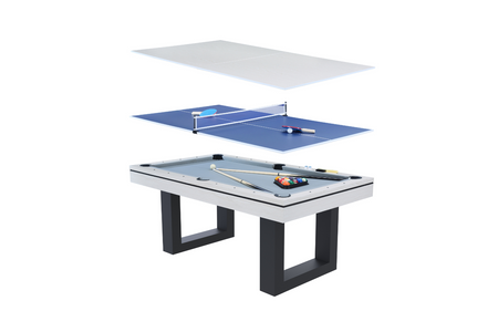 Table multi-jeux blanc billard et ping pong Denver