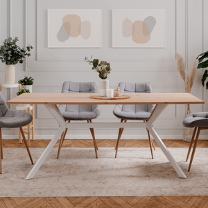 table repas industrielle miles rectangle ambiance