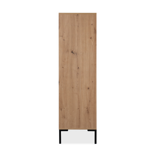 Vaisselier bois design Navi carré fond blanc côté Concept-Usine