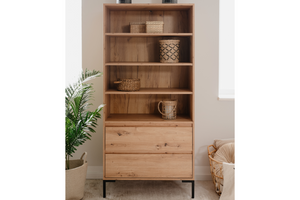 Vaisselier bois étagères et tiroir design Concept-Usine