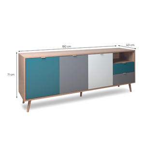 Buffet style scandinave Perast - dimensions