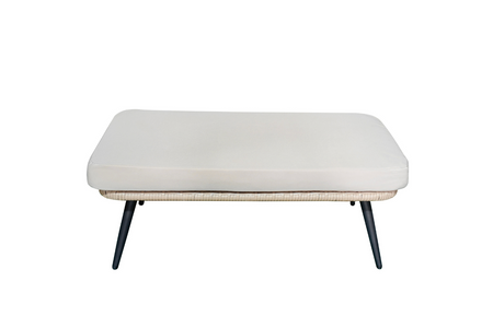 Repose-pieds extérieur avec coussin beige fiorentino image format rectangle