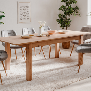 table extensible dépliée bois Skadar ambiance Concept-Usine
