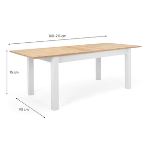 table extensible bois Skadar dimensions Concept-Usine