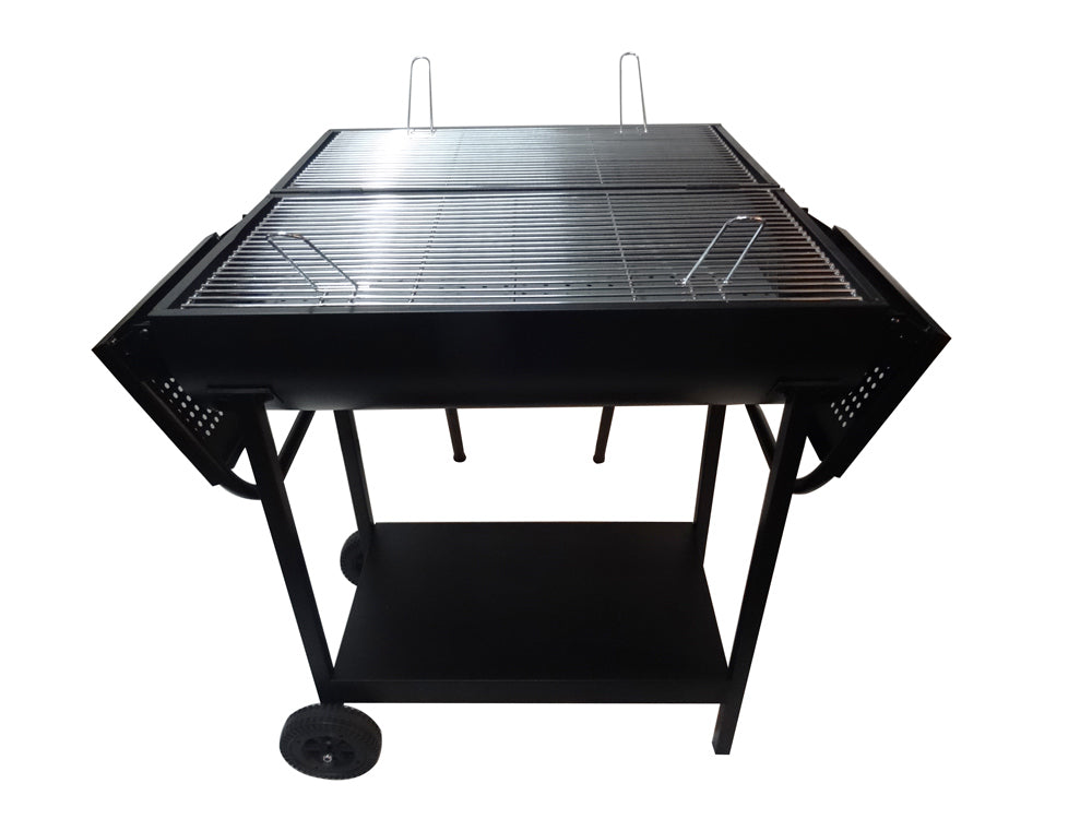 Barbecue double foyer à charbon de bois - Bunker – Concept Usine