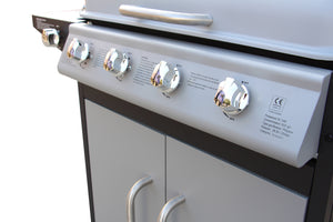 barbecue gaz avec 4 bruleurs (brûleur lateral)