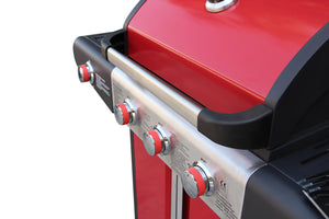 barbecue gaz avec 3 bruleurs et 1 brûleur lateral, ustensiles inclus zoom 4