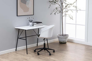 chaise de bureau design avec roues Seater Blanc