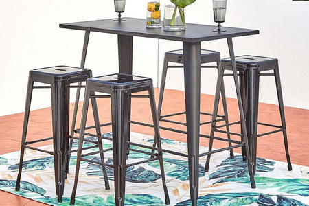 salon de jardin haut pour manger 4 places Merida