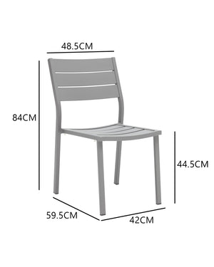 table de jardin extensible pour 8 personnes avec 6 chaises et 2 fauteuils dimensions chaises