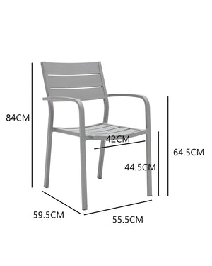 table de jardin extensible pour 8 personnes avec 6 chaises et 2 fauteuils dimensions fauteuils