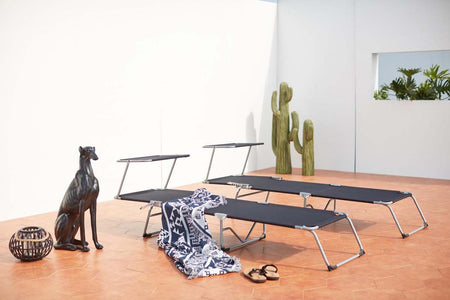 transats Noirs avec pare soleil