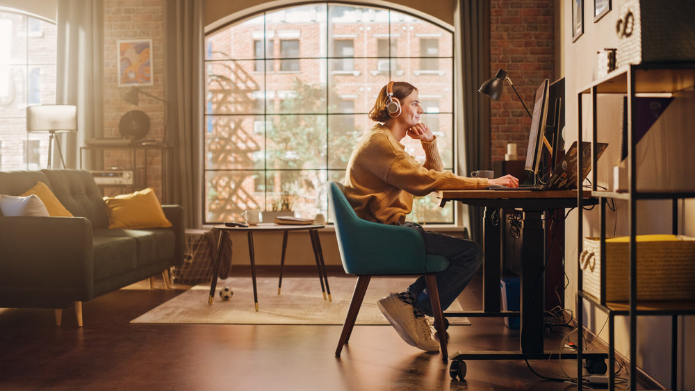 travailler dans un salon en télétravail