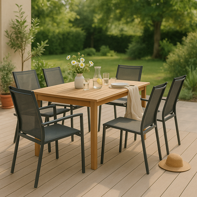 Table et chaise de jardin