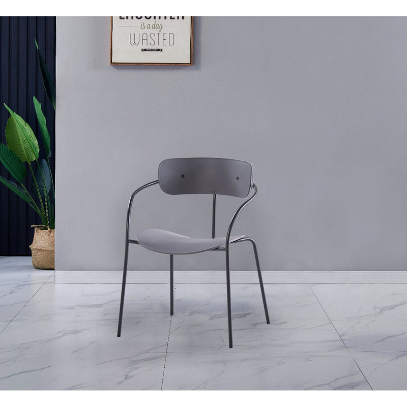 Lot de 2 chaises en métal gris foncé Alexia lifestyle