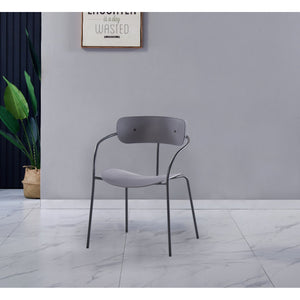 Lot de 2 chaises en métal gris foncé Alexia lifestyle