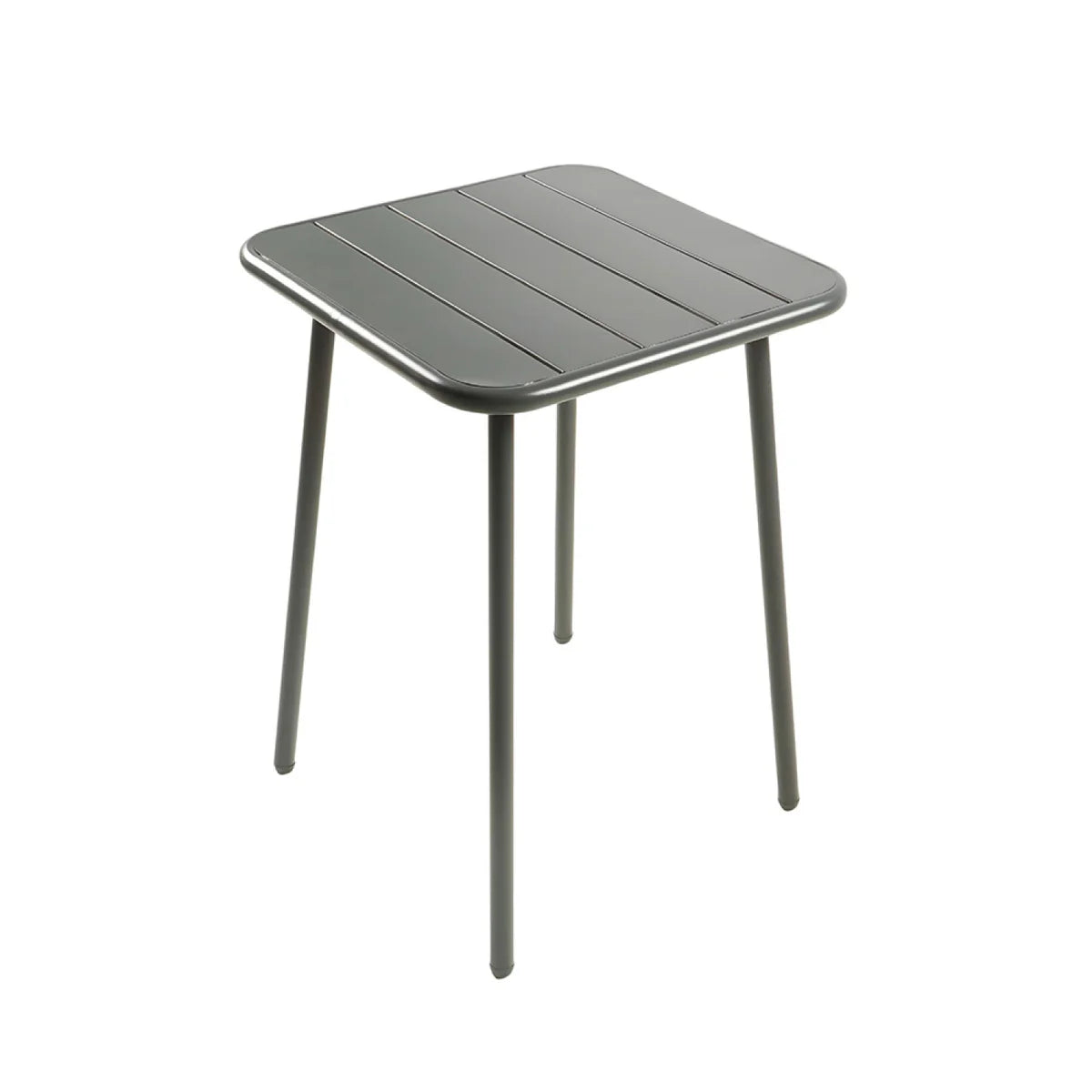 table carré gris foncé