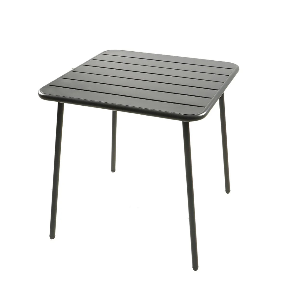table carré gris foncé