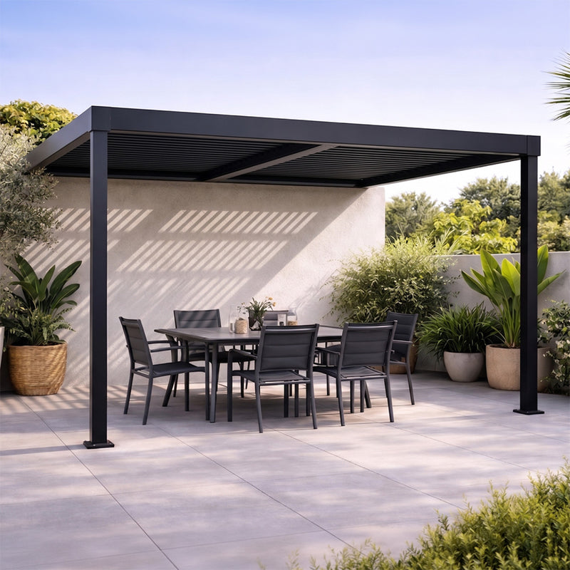 pergola-mur-aluminium-acier-3-3-noir-hydra-sifnos-ambiance-concept-usine