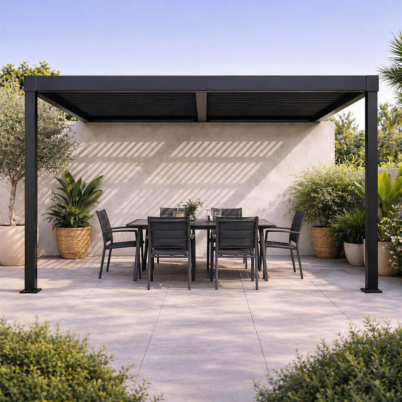 pergola-mur-aluminium-acier-3-3-noir-hydra-sifnos-ambiance-5-concept-usine