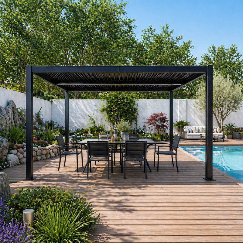 pergola-aluminium-acier-4-3-noir-hydra-corfu-ambiance-concept-usine