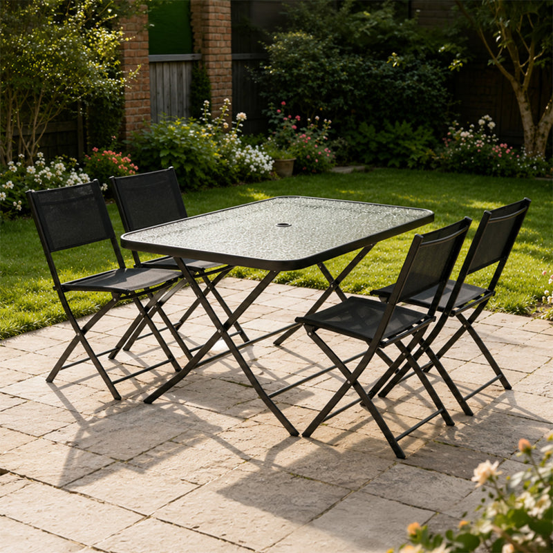 ensemble-jardin-table-acier-verre-trempe-noir-mahon-ambiance-concept-usine
