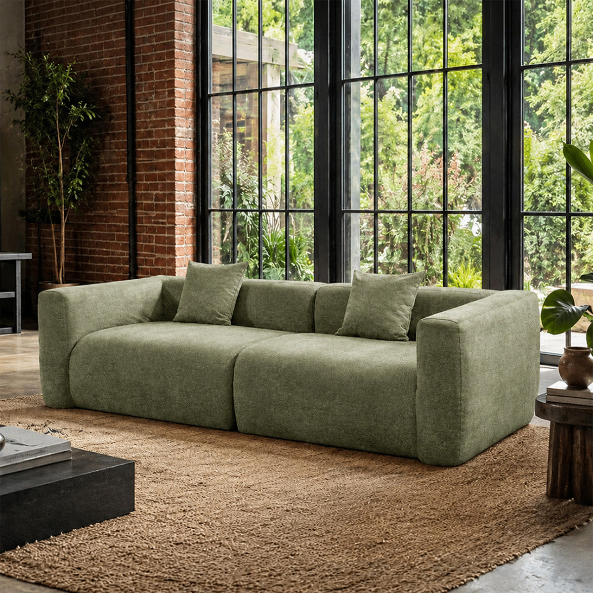 canape-compresse-2-places-tissu-laine-bouclee-vert-fonce-bolton-ambiance-concept-usine