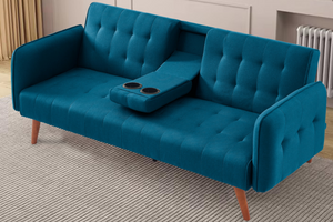 canapé 3 places pieds bois turquoise inverness image format rectangle concept usine