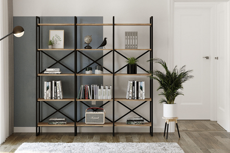 Bibliothèque design industriel Tomi Concept Usine