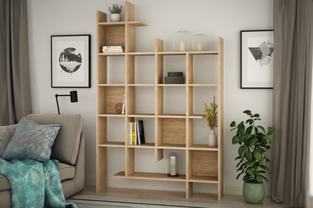 Bibliothèque scandinave design bok concept usine