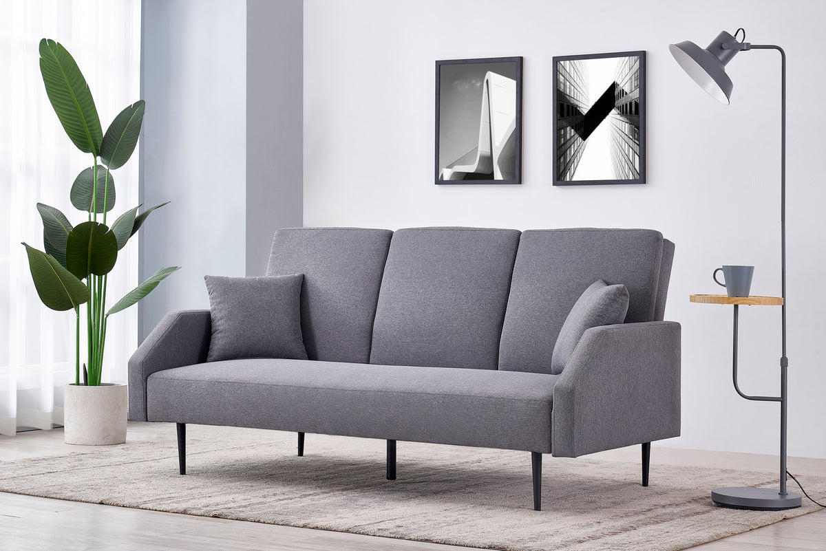 Canapé convertible gris 