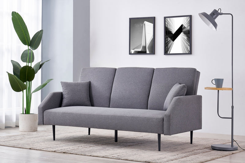 Canapé convertible gris 