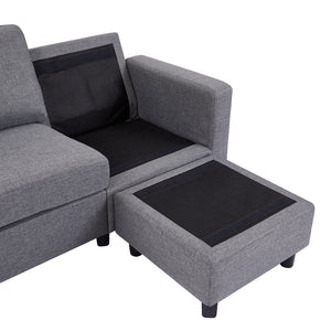 Canapé gris modulable 