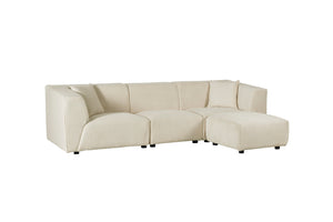 Cnapaé modulable Monroe en velours côtelé beige