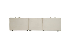 Canapé Monroe beige vue arrière