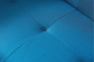 Canapé de style scandinave convertible bleu de 3 places zoom 7