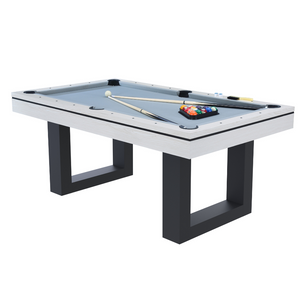 Table multi-jeux billard blanc 