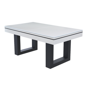 Table convertible multi-jeux blanc