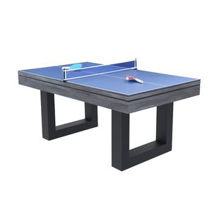 Table multi-jeux ping-pong gris