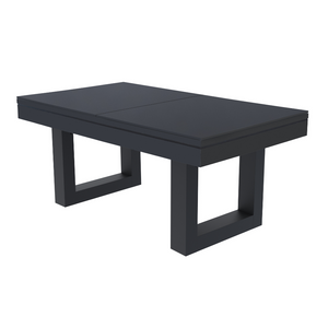 Table convertible multi-jeux noir