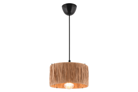 luminaire raphia clarisse fond blanc ampoule allumée concept usine