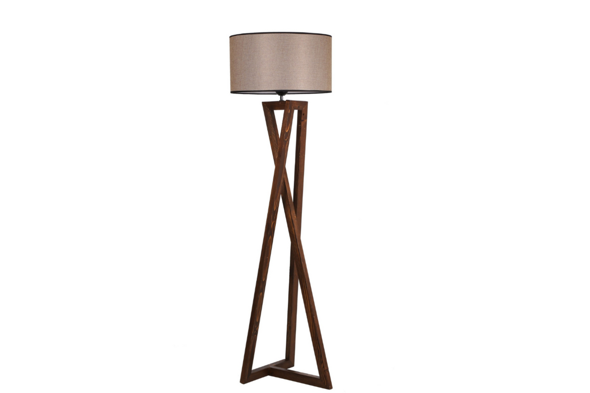 lampe design bois foncé chloé fond blanc concept usine