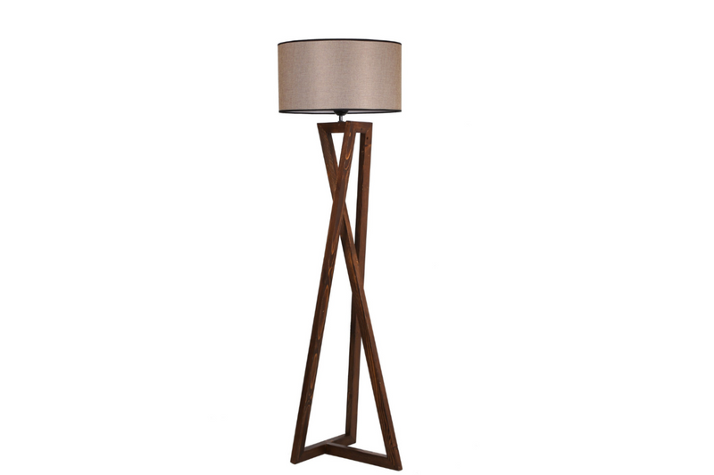 lampe design bois foncé chloé fond blanc concept usine