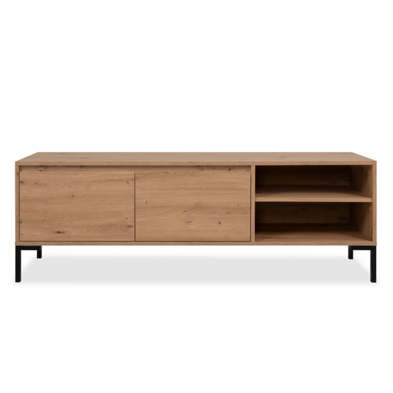 Meuble TV en bois Navi - fond blanc 1