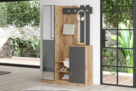 Meuble d'entrée Anka avec miroir 