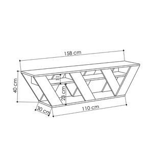 dimensions meuble tv noli design