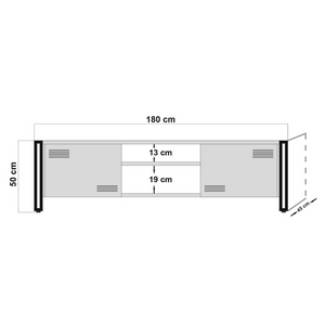 Dimensions meuble TV Skarm 