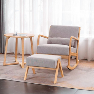 Rocking chair style scandinave Holmes sur fond blanc - Concept-Usine