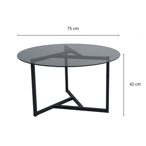 Table basse verre Mia Concept-Usine dilmensions